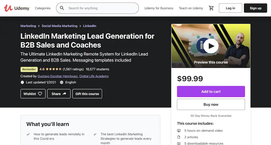 LinkedIn Marketing Lead Generation for B2B Sales and Coaches